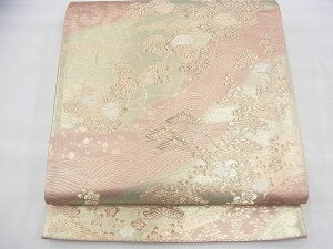 平和屋着物◎六通柄袋帯 唐織 大宮好 長寿錦 金糸 逸品 BAAH8451fk