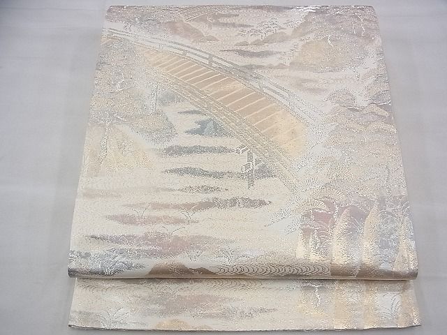 平和屋着物◎六通柄袋帯　京洛錦　二重引箔　金銀糸　逸品　BAAH8464fk