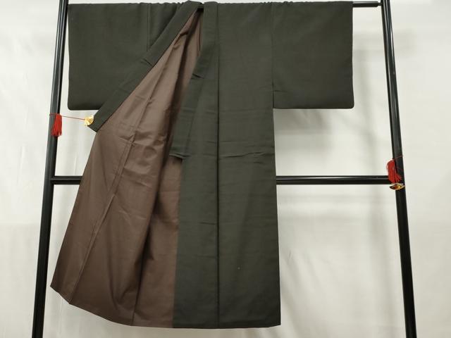 平和屋着物■男性　紬　亀甲柄　正絹　逸品　AAAS3713cs