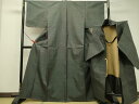 平和屋着物●本場大島紬 長羽織セット 一元絣 正絹 逸品 DAAS2155tw