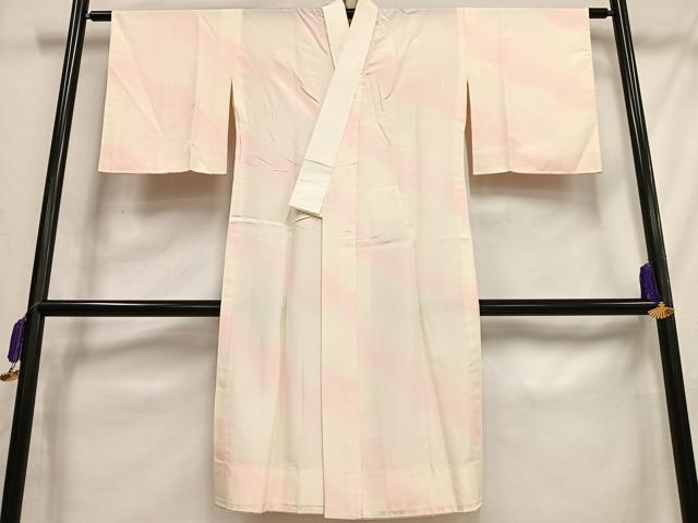 乐天商城 - 平和屋着物■長襦袢　無双仕立て　斜縞　暈し染め　正絹　逸品　AABD5905oa