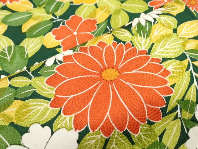 平和屋着物■上質な小紋　草花文　正絹　逸品　CABG2780th