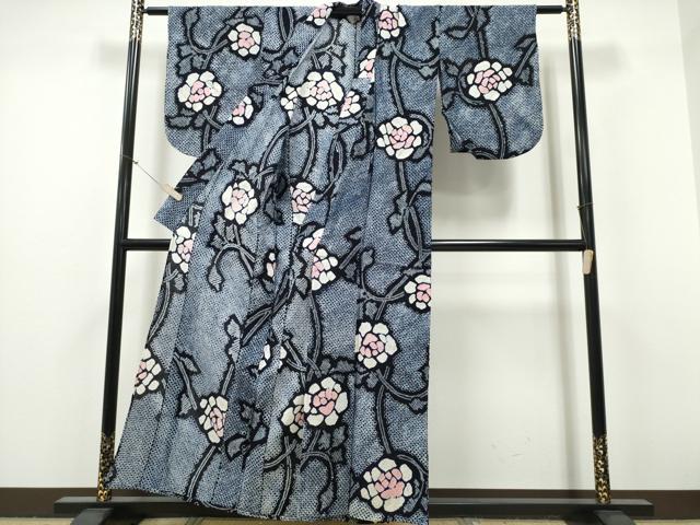 平和屋着物∴夏物 浴衣 有松鳴海絞り 枝薔薇 綿 逸品 CABH1295ng heiwaya-11188639 平和屋 サンプル画像3