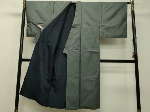 平和屋着物●男性 本場大島紬 豆がら茶色 正絹 逸品 DAAS2209tw