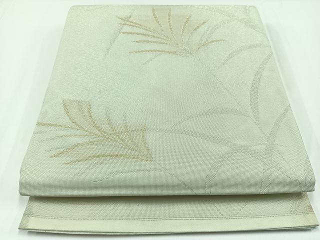 平和屋着物＊夏物　六通柄袋帯　薄　金銀糸　正絹　逸品　AAAW7458jh