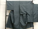 平和屋着物●男性 お召 アンサンブル 130亀甲 亀甲文 正絹 逸品 BAAQ2173pm