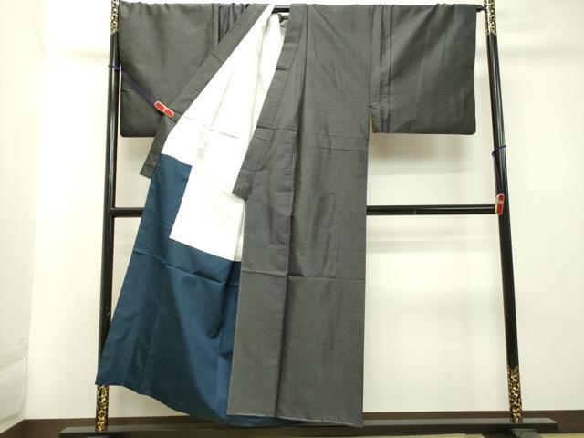 平和屋着物●男性　本場大島紬　アンサンブル　80亀甲　総詰め　キングサイズ　正絹　逸品　DAAT1239tw