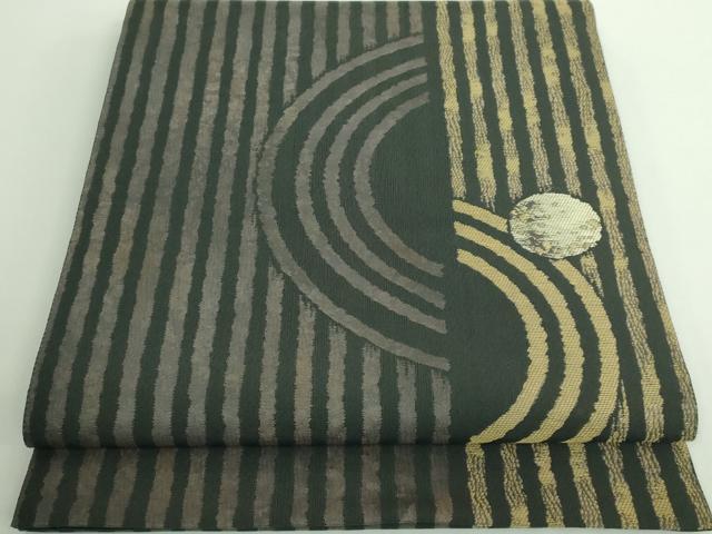 平和屋着物■極上　西陣　木野織物　菱屋善兵衛謹製　六通柄袋帯　間道　金糸　逸品　DZAA9251kh5