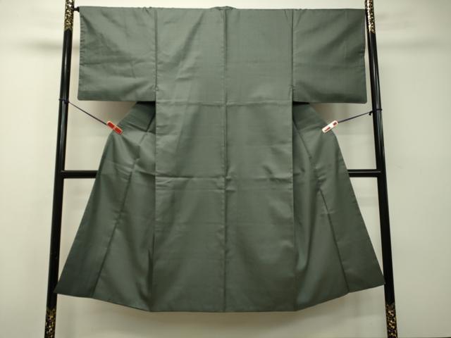 平和屋着物●男性　紬　アンサンブル　長羽織　十字絣　正絹　逸品　DAAS2231tw