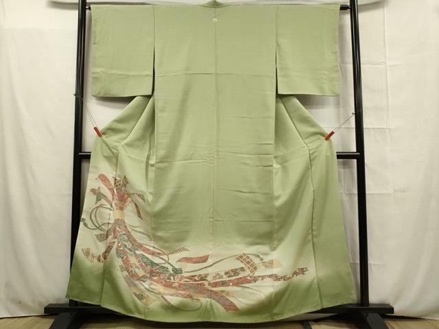 平和屋着物■豪華色留袖 寿光織 慶長熨斗柄 暈し染め 金糸 さが美扱い 正絹 逸品 DAAR7007we