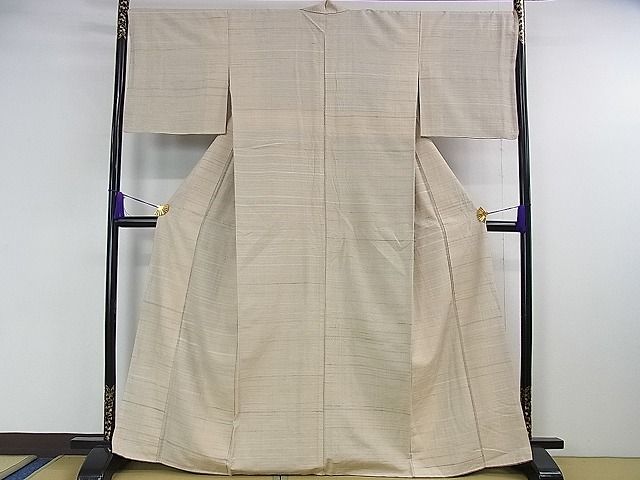 平和屋本店■極上　インド・アッサム　野蚕糸　手織　ムガシルク　逸品　DZAA1312kh4