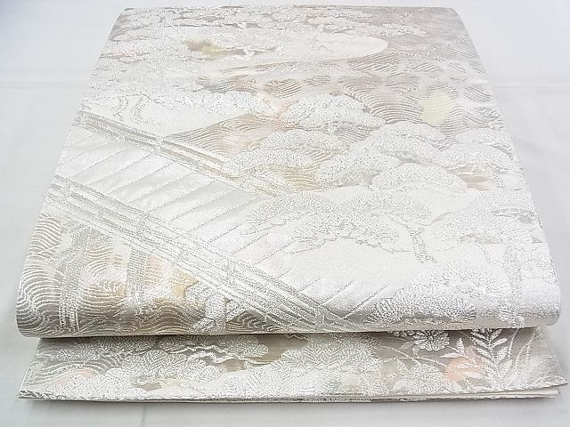 平和屋着物◎六通柄袋帯 古京錦 二重引箔 金銀糸 逸品 BAAI1019kj