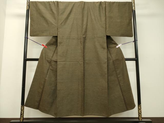 平和屋着物●男性 紬 涅色 正絹 逸品 DAAS2296tw