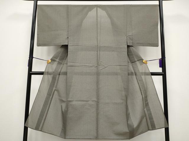 平和屋着物■極上　夏物　男性　紗紬　色無地　樺茶色地　逸品　CYAA3630s5