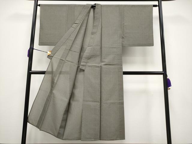 平和屋着物■極上　夏物　男性　紗紬　色無地　樺茶色地　逸品　CYAA3630s5