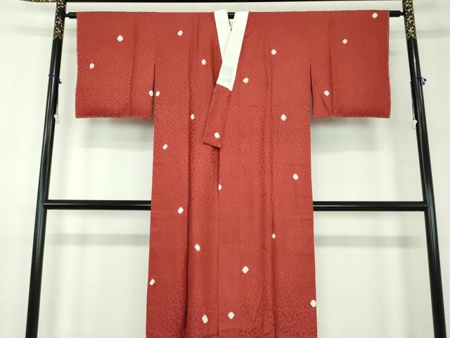 和服 - 平和屋着物●上質な長襦袢　無双仕立て　絞り　舞桜地紋　正絹　逸品　DABD1242ps