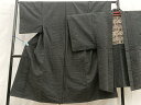 平和屋着物■男性 紬 アンサンブル 絣文様 正絹 逸品 BAAQ2355xa