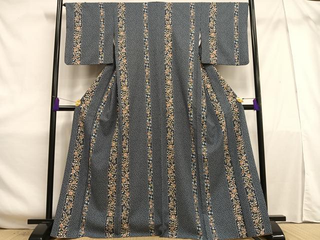 平和屋着物■小紋　辻が花間道　洗える着物　AABE7620oa