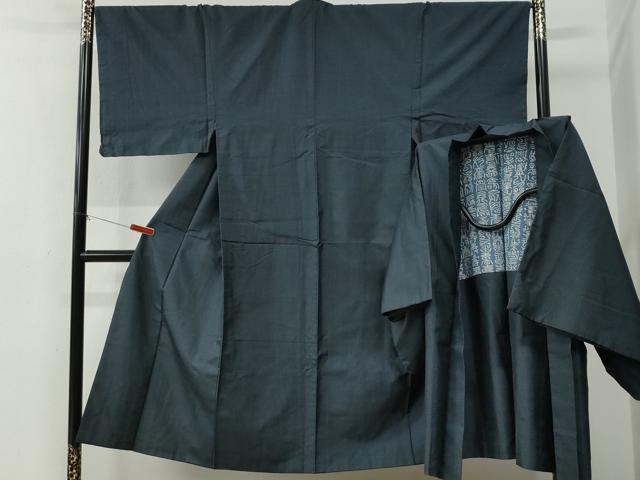 平和屋着物●男性　本場大島紬　アンサンブル　100亀甲　総詰め　正絹　逸品　CABE2992yc