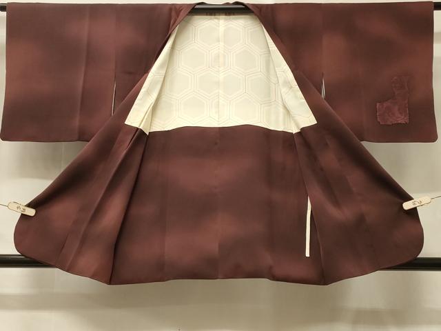 平和屋着物＃道行コート　刺繍　花鳥文　暈し染め　正絹　逸品　CABD1525in