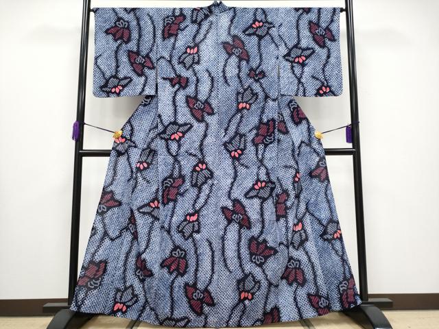 平和屋着物■極上　夏物　浴衣　有松鳴海絞り　桐　綿　逸品　未使用　CYAA3661s5