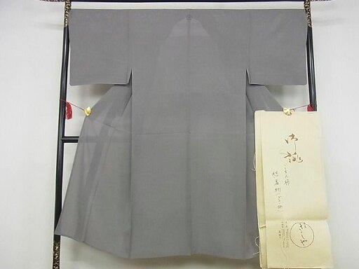 平和屋本店■極上 夏物 男性 銀座きしや 色無地 絽 灰色 たとう紙付き 正絹 逸品 KAAA0466kk4 平和屋本店■極上 夏物 男性 銀座きしや 色無地 絽 灰色 たとう紙付き 正絹 逸品 KAAA0466kk4