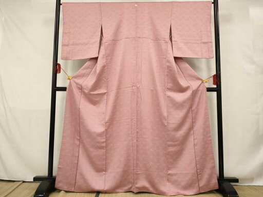 平和屋着物■上質な色無地 紗綾形花地紋 薄紅梅色 正絹 逸品 AAAR9284ja 平和屋着物■上質な色無地 紗綾形花地紋 薄紅梅色 正絹 逸品 AAAR9284ja
