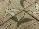 平和屋着物▽上質な紬 単衣 飛鶴文 正絹 逸品 AAAU4118fy
