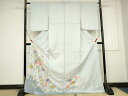平和屋着物●豪華色留袖 枝花文 暈し染め 金彩 ロング丈 正絹 逸品 未使用 AAAW3788ma