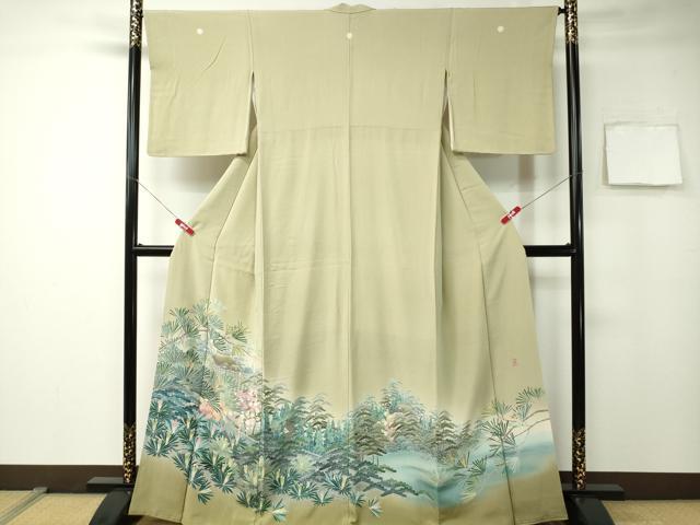 平和屋着物■十日町友禅作家 阿部佳雪 色留袖 清水寺 暈し染め 正絹 逸品 CAAK2876ev