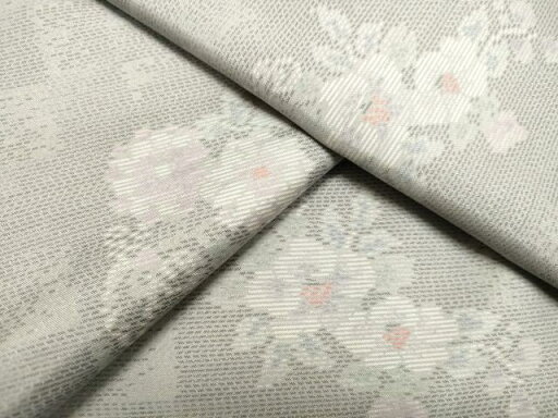 平和屋着物●本場大島紬 草花文 正絹 逸品 DAAT1374tw 平和屋着物●本場大島紬 草花文 正絹 逸品 DAAT1374tw