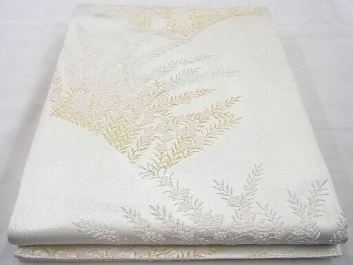 平和屋着物◎六通柄袋帯 唐織 枝花文 金銀糸 逸品 BAAJ0838cm 平和屋着物◎六通柄袋帯 唐織 枝花文 金銀糸 逸品 BAAJ0838cm