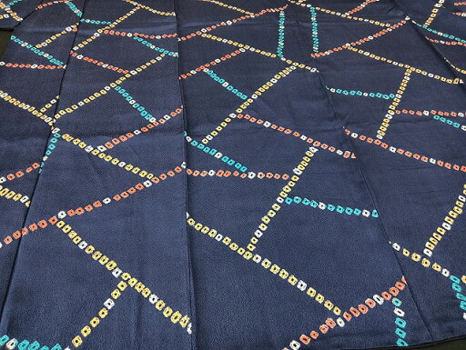 平和屋着物■上質な小紋 切嵌鹿の子文 正絹 逸品 BAAK8009my 平和屋着物■上質な小紋 切嵌鹿の子文 正絹 逸品 BAAK8009my