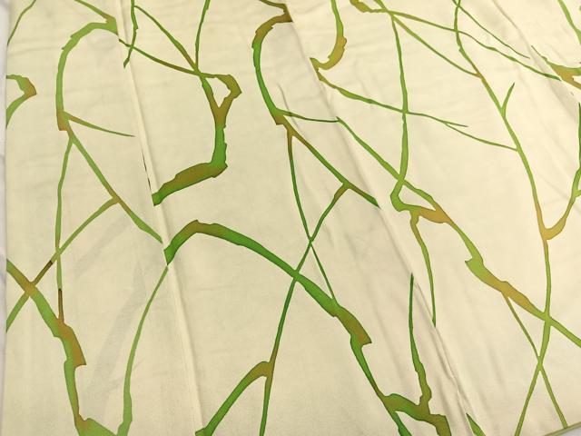 Kimono - 平和屋着物■上質な小紋　枝文様　正絹　逸品　BAAX2158hv