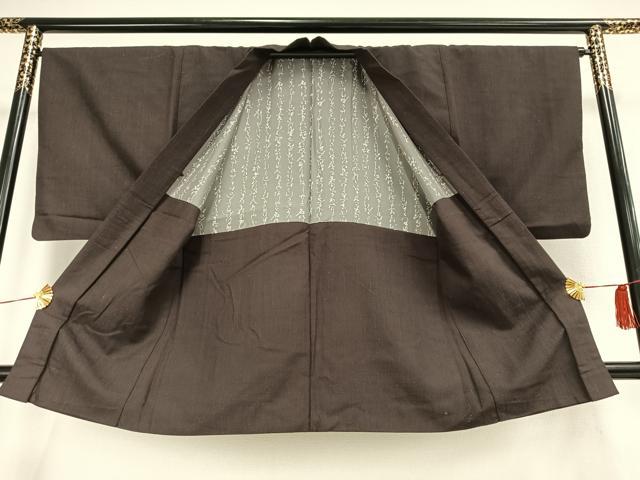 平和屋着物●男性　羽織　色無地　紅消鼠色　正絹　逸品　AAAR2783oa