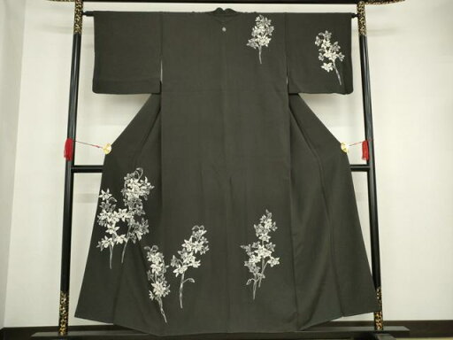 平和屋着物■訪問着 草花文 正絹 逸品 AAAT7617ma 平和屋着物■訪問着 草花文 正絹 逸品 AAAT7617ma