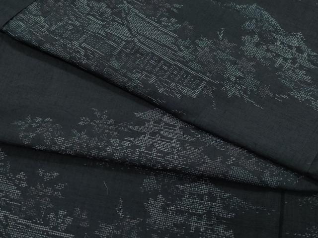 ■■■　サイズ　■■■ 身丈 162cm（肩から） 裄丈 65cm 袖丈 48.5cm　縫込み 4cm 袖幅 32.5cm 前幅 30.5cm 後幅 32cm 着物縫いこみ 内揚げ 1.5cm 裄 お袖側 約3cm　身頃側 約2cm ■■■　商品詳細　■■■ 【正絹】 状態は接写画像のように胴裏に汚れがございますが その他表地は特に目立ったシミ汚れなどもなく大変良い状態です。 大変上質な逸品になります。 お安く出品致しますので、是非この機会にいかがでしょうか？ ■■■　注意事項　■■■ ■モニター発色の具合により色合いが異なる場合がございます。 ■寸法は多少の誤差が生じる場合がございますのでご了承ください。 ■縫込みの長さが左右非対称の場合は短い部分を記載しております。 左右非対称であってもご返品・お値引き等の保証は出来かねますので、ご了承の上ご購入をお願い致します。 ■シミ等のチェックには注意を払っておりますが、見落としがある場合もございますし、個人の見解も様々ですので神経質な方のご購入はお控えください。 ■箪笥に入っておりました着物や帯なので畳みシワや匂いがあるものもございます。 ■お休みは基本的に土日祝となりますが、その他臨時でお休みする場合がございますのでご了承ください。 ■商品の発送は平日のみの発送となります。 ■夜間と土曜、日曜日はお問い合わせの回答が遅れる場合がございます。 ■当店では、お直し、紋入れ、お手入れ等は承っておりません。 ■生地の状態（ヤケ、経年劣化等）によってはサイズ直しが出来ない場合がございます。 その点もどうかご了承のうえ、ご購入をお願いいたします。 ■弊社で取り扱う商品は一点ものにつき、時期や在庫状況に応じて金額が変更となる場合がございます。 ■検針は行っておりません。予めご了承いただきますようお願いいたします。 ■【洗える着物】と記載のある商品におきましては、商品お届け後に洗濯を行ってしまってからのご返品にはご対応しかねます。 念の為、専門店でのお手入れをお願いいたします。 ■着物のサイズ目安は下記を参考ください↓ ＜女性着物＞　お端折り次第で＋5?　−10?が着用可能サイズ 　例）身丈170?の場合、身長160?〜175? ＜男性着物＞　身丈＋約25?〜27?程が適応身長 　例）身丈155?の場合、身長180〜182?