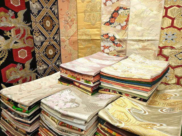 楽天平和屋平和屋本店■袋帯 西陣 まとめて100点 鳳凰 鴛鴦 蝶 花柄 宝相華 楽器 佐賀錦 金銀糸 など 着用可能多数 未使用品あり 全て正絹 se3636