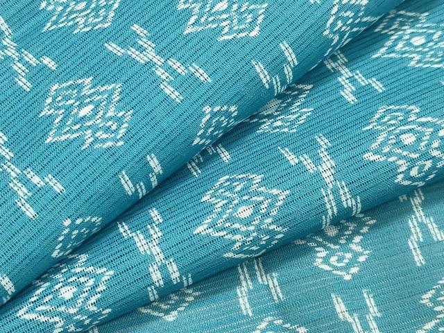 平和屋着物＊夏物 小紋 絽 吉祥文 洗える着物 CAAT9802gh