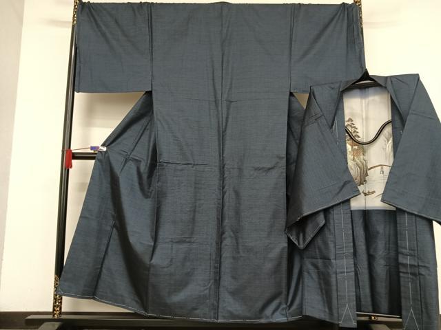 平和屋着物●男性 本場大島紬 アンサンブル 100亀甲 総詰め キングサイズ 正絹 逸品 AAAU0079np
