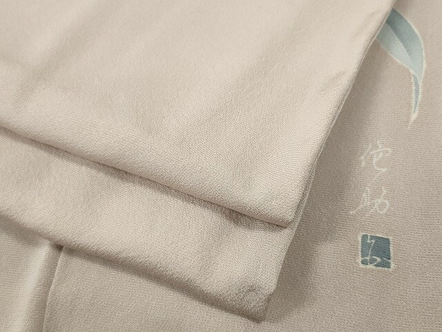 Full-Length Under-Kimono - 平和屋着物●本加賀友禅作家　矢田博監修　色無地　素色　正絹　逸品　CABF3451ut