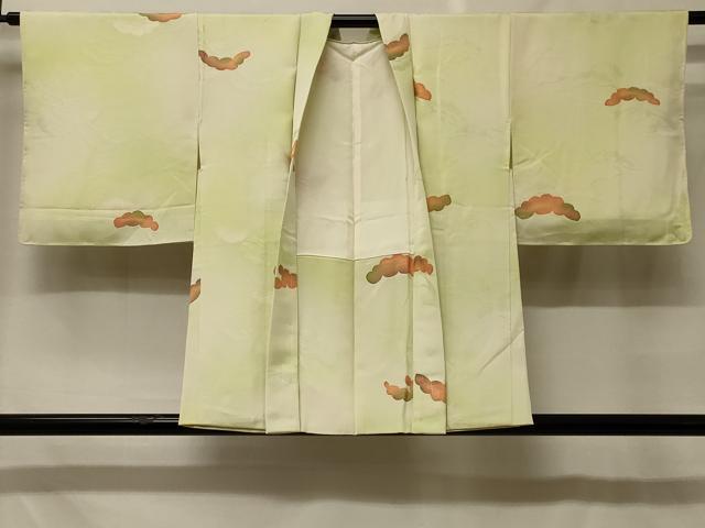 Full-Length Under-Kimono - 平和屋着物＃羽織　地紋起こし　枝松文　暈し染め　正絹　逸品　未使用　CABF8922in