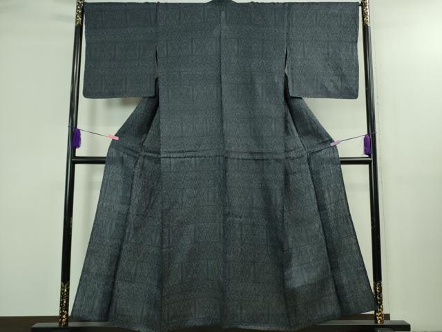 平和屋本店＊極上　夏物　重要無形文化財　本場宮古上布　苧麻　麻の葉文　逸品　DZAB3265kh6