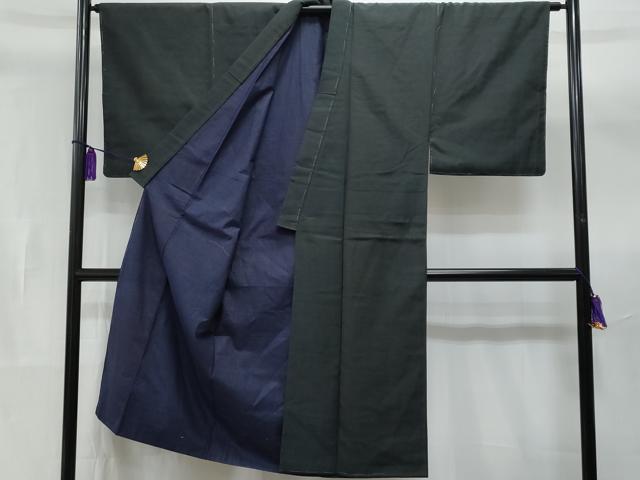 平和屋着物■男性　御召　亀甲絣　正絹　逸品　CAAW7189fb