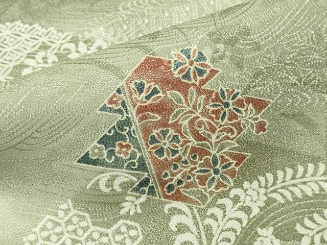 平和屋着物■小紋 松皮菱花文 暈し染め 洗える着物 未使用 CAAY8280gh