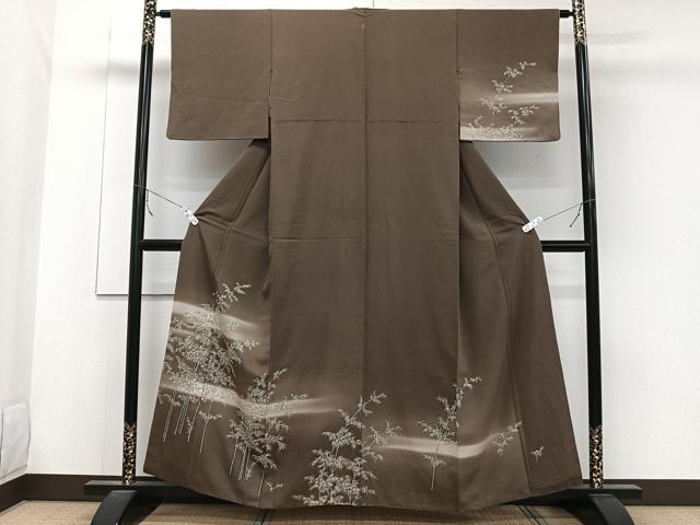 平和屋着物▽上質な小紋　単衣　笹の葉文　黒地　正絹　逸品　AABE4252jh 平和屋着物▽小紋 単衣 麻の葉文様 黒地 洗える着物 AAAZ1610fy - メルカリ