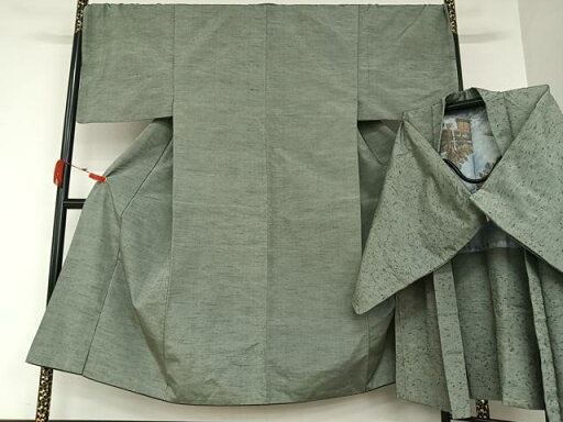 平和屋着物■男性 紬 アンサンブル 色無地 墨色 正絹 逸品 AAAS7252zg 平和屋着物■男性 紬 アンサンブル 色無地 墨色 正絹 逸品 AAAS7252zg