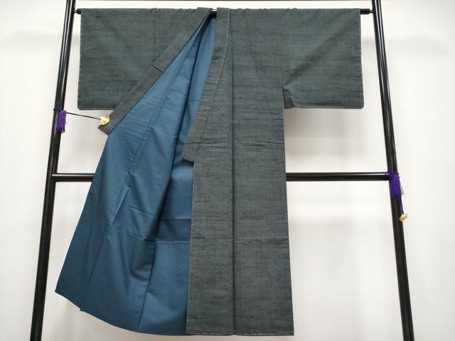 平和屋着物●極上　男性　紬　アンサンブル　色無地　羊羹色地　逸品　未使用　CYAA4092s6 2