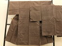 平和屋着物●男性 紬 アンサンブル 絣文様 正絹 逸品 未使用 BAAQ2846pk