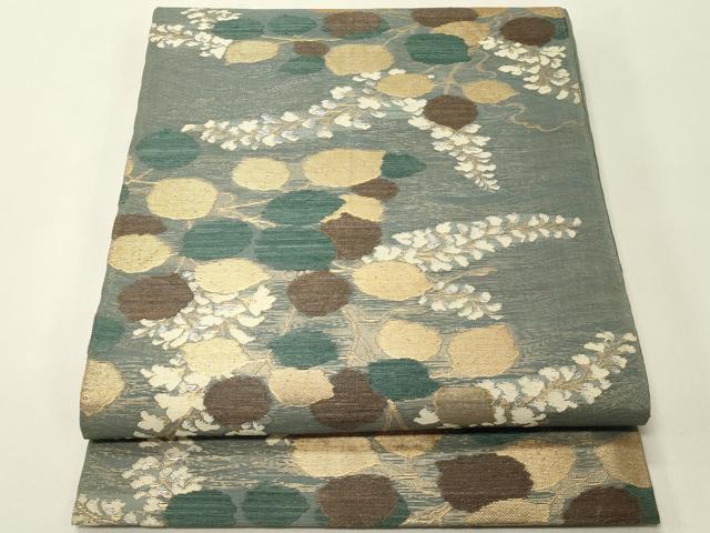 Rakuten - 平和屋着物＊夏物 全通柄 本袋帯 萩 金銀糸 正絹 逸品 CABH5871rv